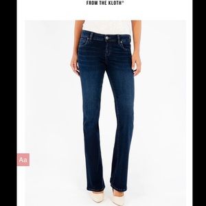 Kut from the Kloth Natalie Bootleg jeans in dark blue wash